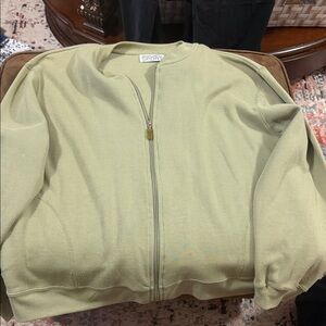 Jaclyn Smith Light Green Jacket